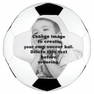 Easily create your own personalized photo soccer ball