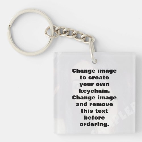 Easily create your own photo acrylic keychain