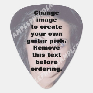 Easily create your own photo guitar pick