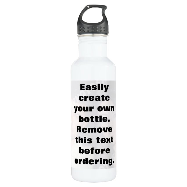 Easily create your own photo water bottle (Front)