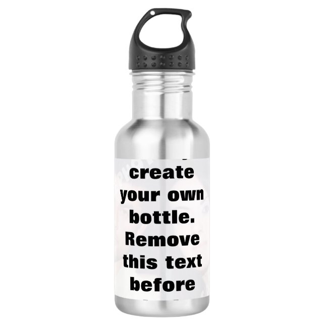 Easily create your own photo water bottle (Front)