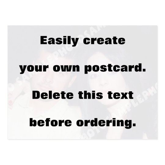 Easily create your own postcard