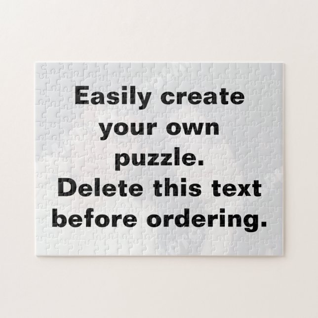Easily create your own puzzle with your photo (Horizontal)