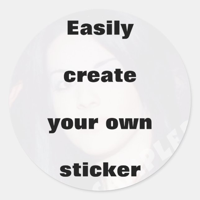 Easily create your own sticker Remove the big text (Front)
