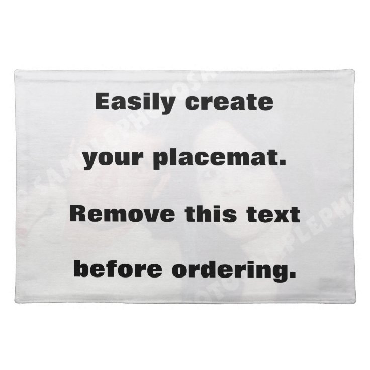 Easily create your photo placemat Zazzle