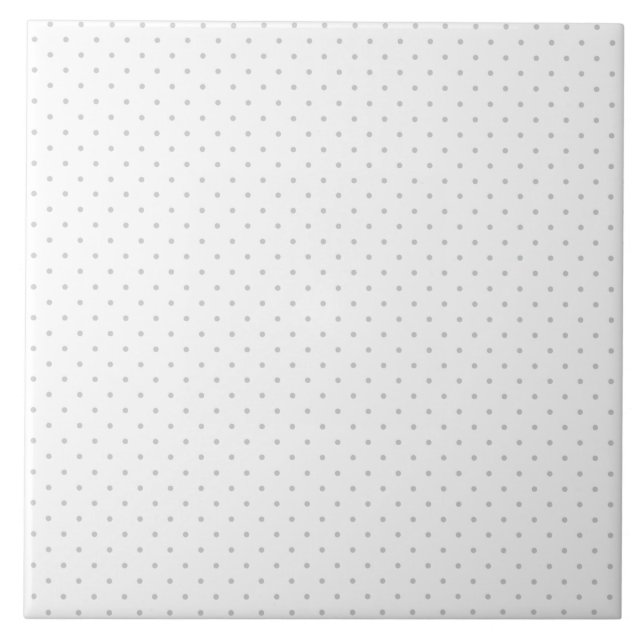Easily Customize Color from Grey Mini Polka Dots Ceramic Tile