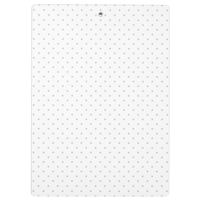 Easily Customize Color from Grey Mini Polka Dots Clipboard (Back)