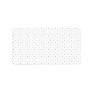 Easily Customize Color from Grey Mini Polka Dots Label