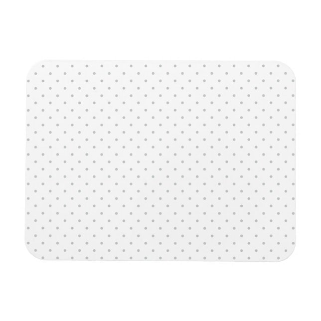 Easily Customize Color from Grey Mini Polka Dots Magnet (Horizontal)