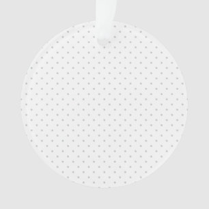 Easily Customize Color from Grey Mini Polka Dots Ornament