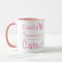 Easily "D" istracted by Cats Cute Funny