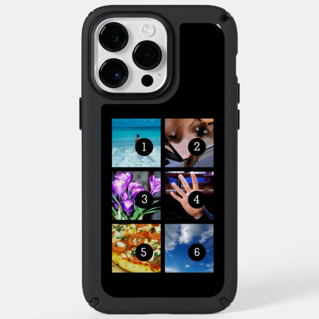 Easily Design Your Own photo display with 6 images Speck iPhone Case (Front)
