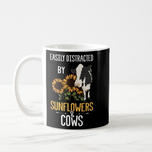 Easily Distracted By And Cows  Coffee Mug