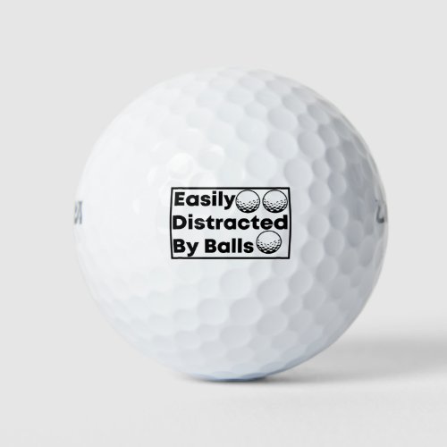 Easily Distracted by Balls  golf balls golf