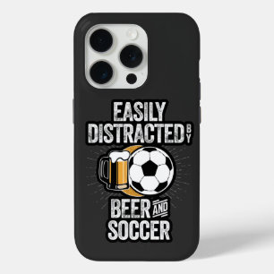 Easily Distracted by Beer and Soccer Case-Mate iPh iPhone 15 Pro Case