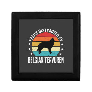 Easily Distracted By Belgian Tervuren Dog Gift Box