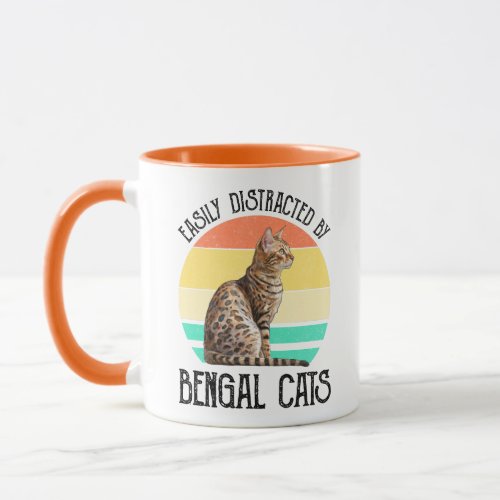 Easily Distracted By Bengal Cats Mug