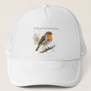 Easily Distracted by Birds Fun Quote Trucker Hat