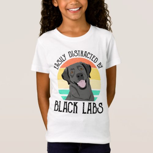 Easily Distracted By Black Labs T_Shirt