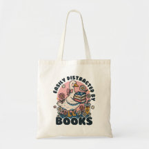 Easily Distracted By Book Vintage Goose with Books