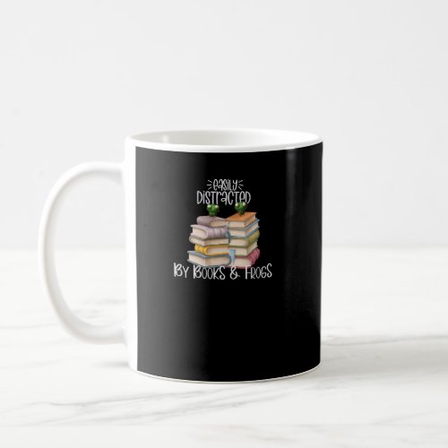 Easily Distracted By Books And Frogs  Coffee Mug