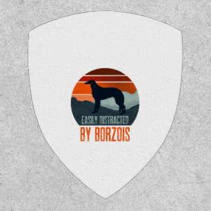 Easily Distracted By Borzois Dog Walking Patch