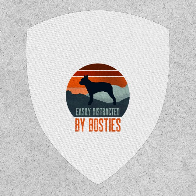 Easily Distracted By Bosties Dog Walking Patch (Front)