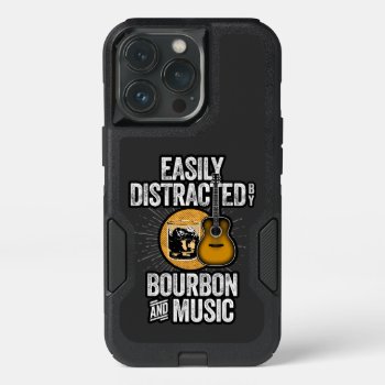 Easily Distracted By Bourbon And Music Otterbox Ip Iphone 13 Pro Case by eBrushDesign at Zazzle
