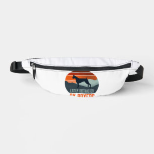 Easily Distracted By Boxers Dog Walking Fanny Pack