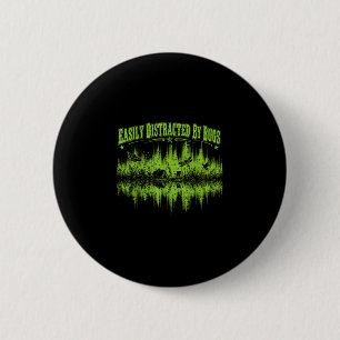 Easily distracted by bugs vintage shirt camping button