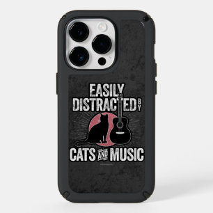 Easily Distracted by Cats and Music Speck iPhone 1 14 Pro Case