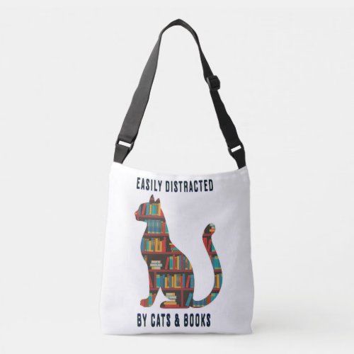 Easily Distracted by Cats  Books Tote Bag