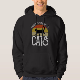 Easily Distracted By Cats Hoodie