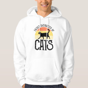 Easily Distracted By Cats Hoodie