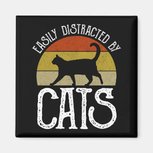 Easily Distracted By Cats Magnet