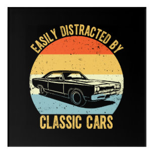 Easily Distracted By Classic Cars Acrylic Print