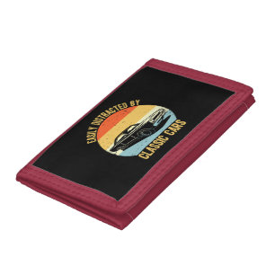 Easily Distracted By Classic Cars Trifold Wallet