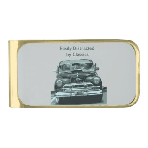 Easily Distracted by Classics Gold Finish Money Clip