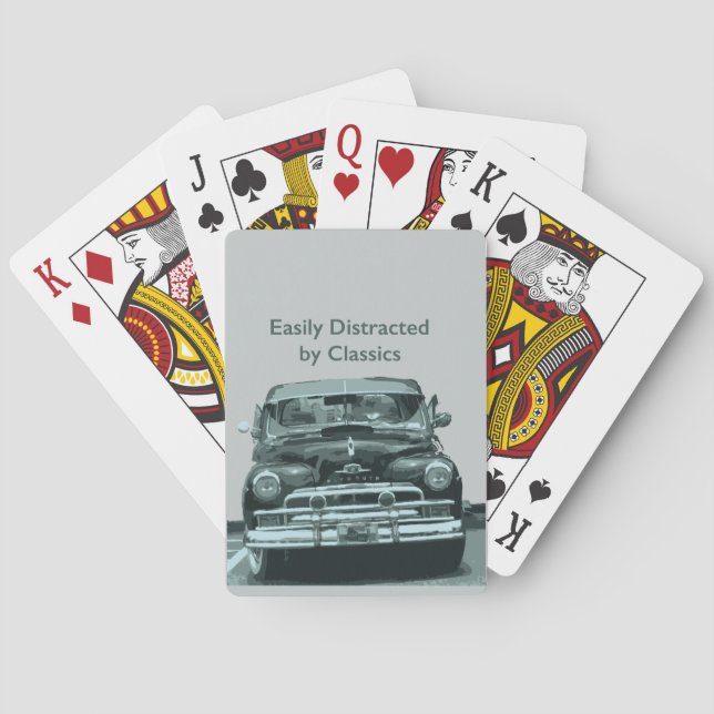 Easily Distracted by Classics Poker Cards (Back)