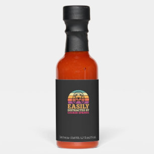Easily Distracted By Cocker Spaniel Retro Dog Hot Sauces