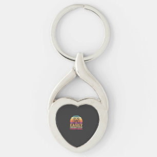 Easily Distracted By Cocker Spaniel Retro Dog Keychain