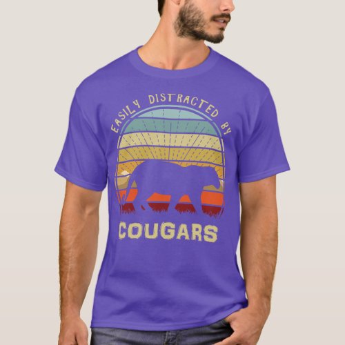 Easily Distracted By Cougars T_Shirt