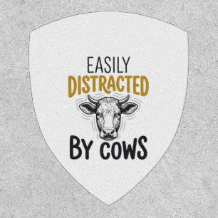 Easily Distracted By Cows Funny Cow Lover Shirt_1 Patch
