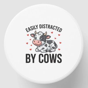 Easily Distracted by Cows Vintage Cow Graphic_1 Mini Candle Favors