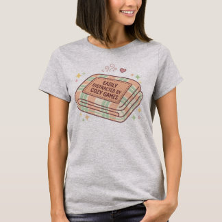 Easily Distracted By Cozy Games Blanket T-Shirt