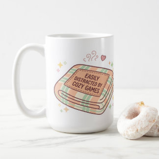 Easily Distracted By Cozy Games Pastel Blanket Mug