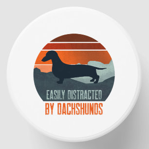 Easily Distracted By Dachshunds Dog Walking Mini Candle Favors