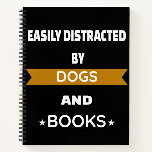 Easily distracted by dog and books