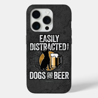Easily Distracted by Dogs and Beer Case-Mate iPhon iPhone 15 Pro Case