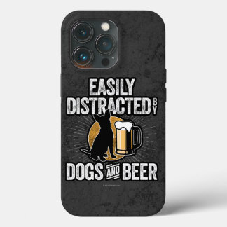 Easily Distracted by Dogs and Beer Case-Mate iPhon iPhone 13 Pro Case